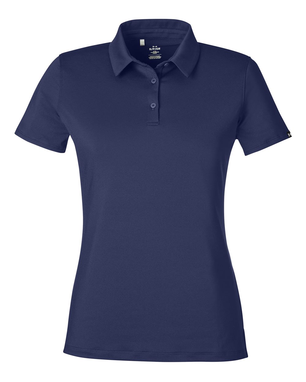 Women's Recycled Polo - Midnight Navy/ White