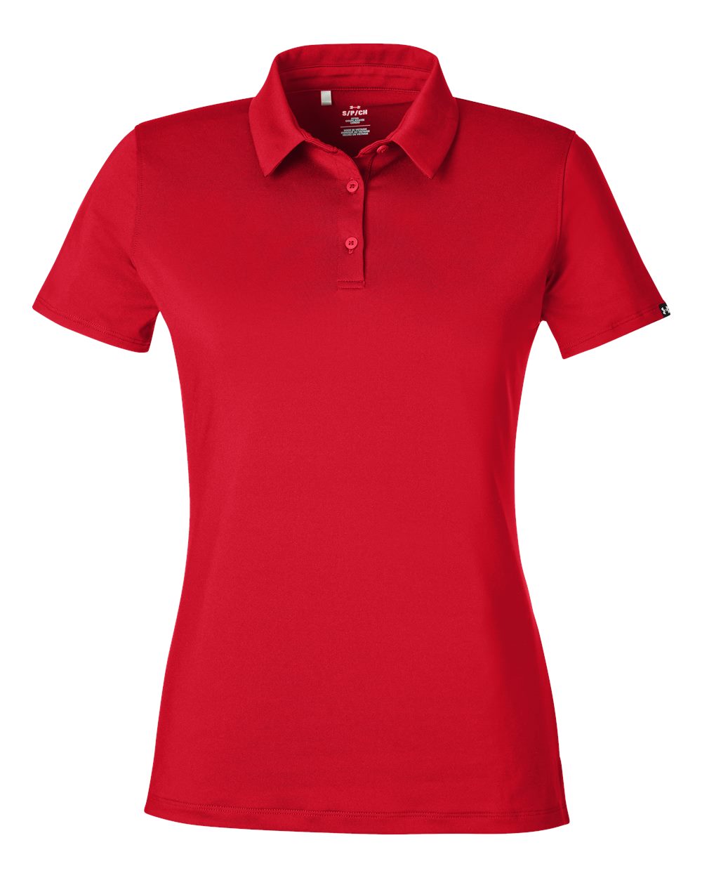 Women's Recycled Polo - Red/ White