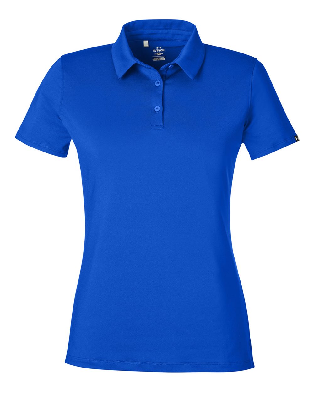 Women's Recycled Polo - Royal/ White
