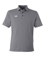 Men's Destin Drive "UA Playoff Team Stripe" Performance Polo - Black/ White