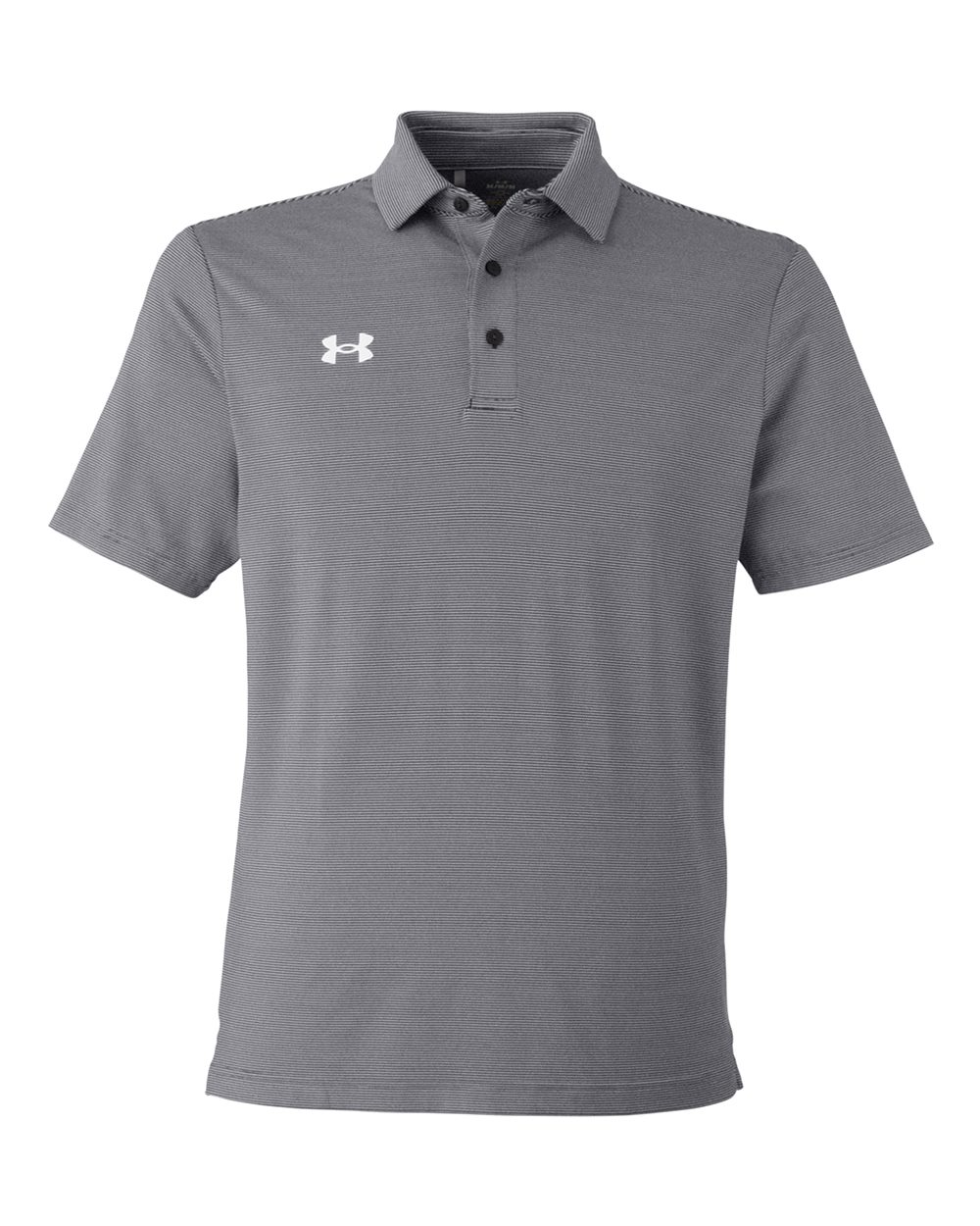 Men's Destin Drive "UA Playoff Team Stripe" Performance Polo - Black/ White
