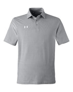 Men's Destin Drive "UA Playoff Team Stripe" Performance Polo - Mod Grey/ White