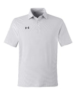 Men's Destin Drive "UA Playoff Team Stripe" Performance Polo - White/ Black