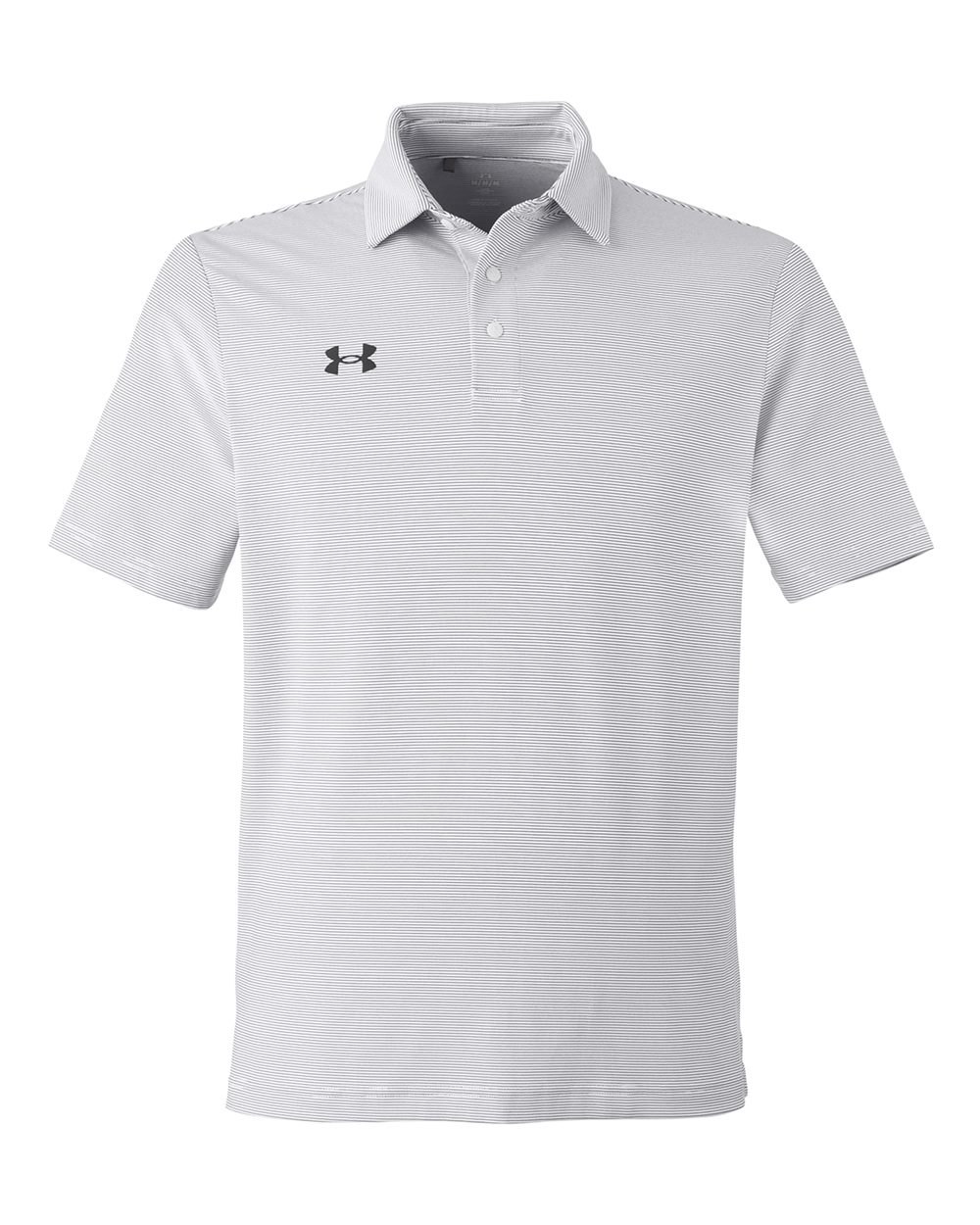 Men's Destin Drive "UA Playoff Team Stripe" Performance Polo - White/ Black
