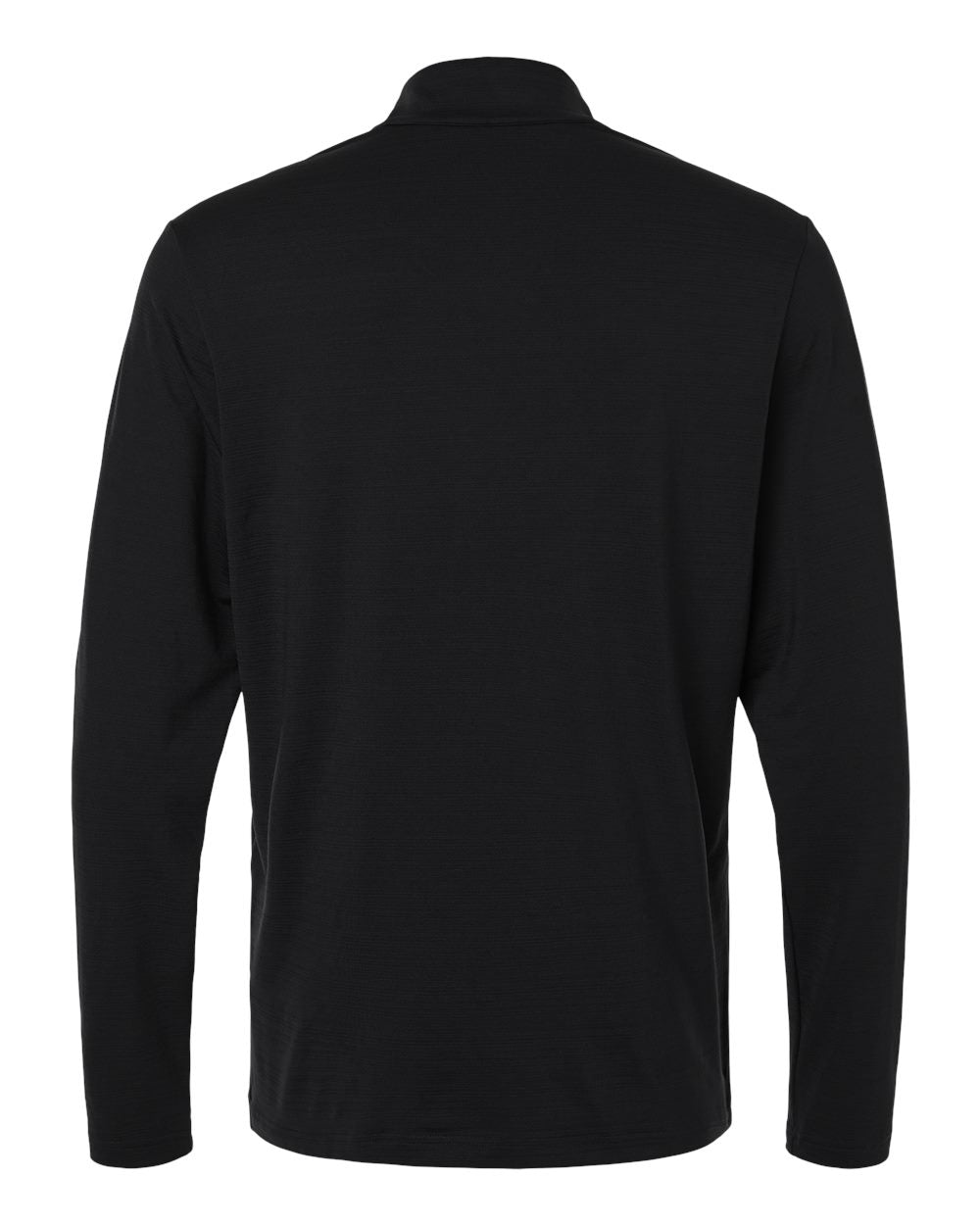 Men's Textured Stripe Quarter-Zip Pullover - Black
