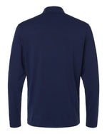 Men's Textured Stripe Quarter-Zip Pullover - Dark Blue