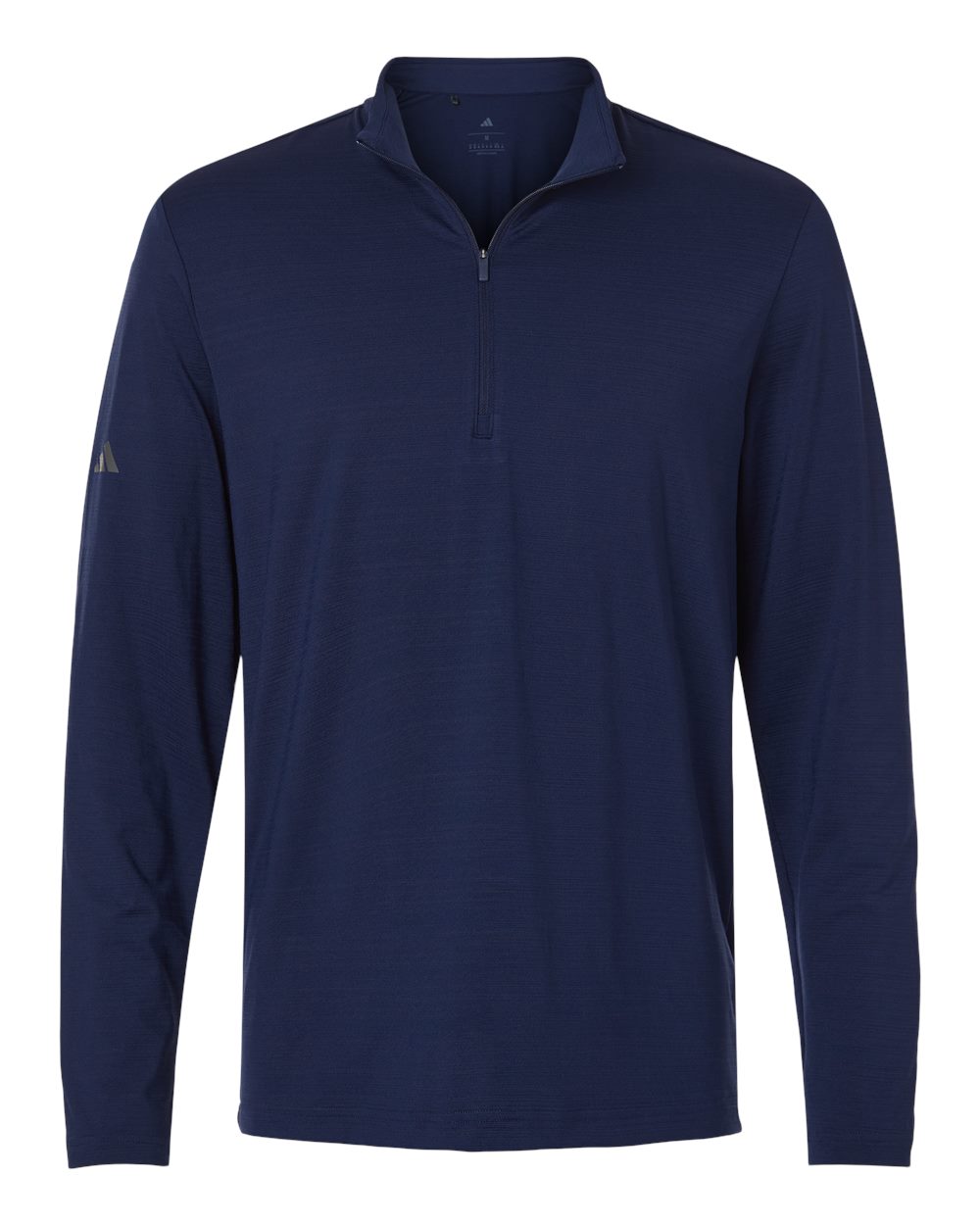 Men's Textured Stripe Quarter-Zip Pullover - Dark Blue