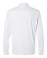 Men's Textured Stripe Quarter-Zip Pullover - White