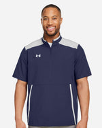 Men's Motivate 3.0 Short Sleeve Half-Zip - Midnight Navy/ White
