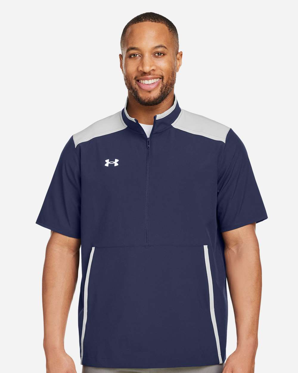 Men's Motivate 3.0 Short Sleeve Half-Zip - Midnight Navy/ White