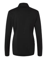 Women's Textured Stripe Quarter-Zip Pullover - Black