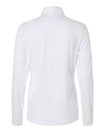 Women's Textured Stripe Quarter-Zip Pullover - White