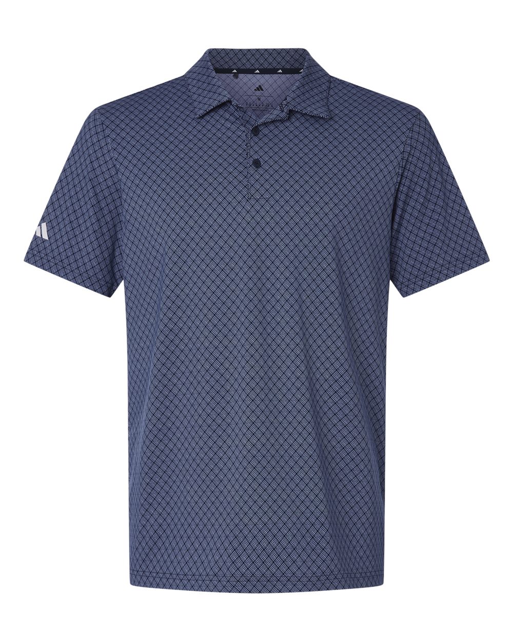Men's 4-Way Stretch Printed Polo - Collegiate Navy