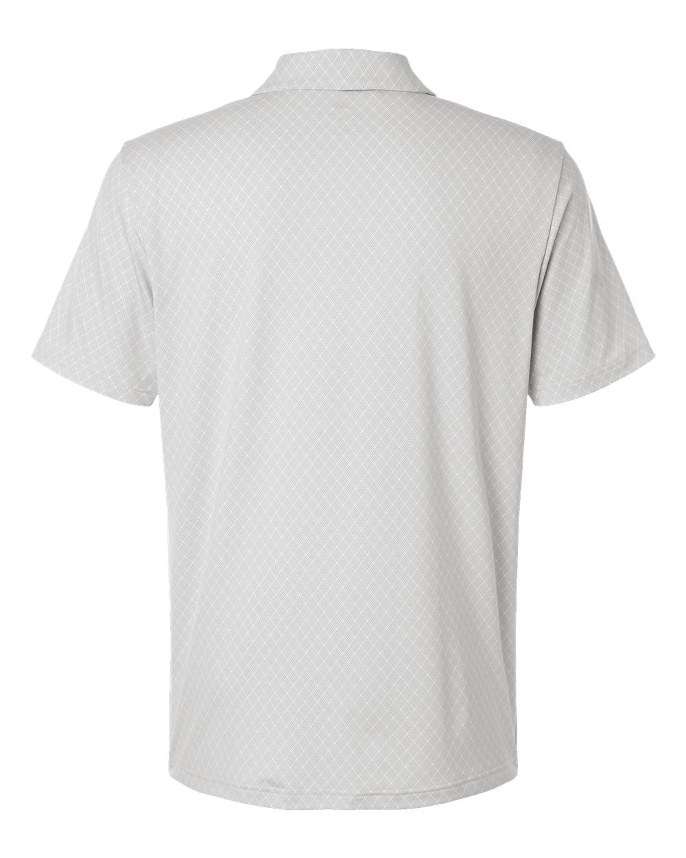Men's 4-Way Stretch Printed Polo - White