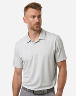 Men's 4-Way Stretch Printed Polo - White