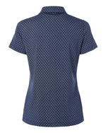 Women's 4-Way Stretch Printed Polo - Collegiate Navy