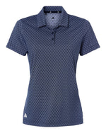 Women's 4-Way Stretch Printed Polo - Collegiate Navy