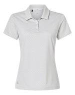 Women's 4-Way Stretch Printed Polo - White