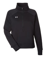 Women's Rival Fleece Half-Zip Pullover - Black/ White