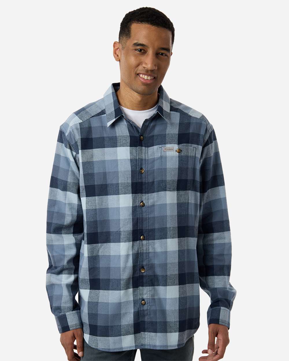 Men's Cornell Woods Flannel Shirt - Collegiate Navy Multi Buffalo Check
