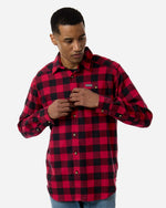 Men's Cornell Woods Flannel Shirt - Mountain Red Buffalo Check