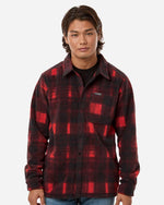 Men's Steens Mountain Printed Shirt Jacket II - Sail Red Omblur