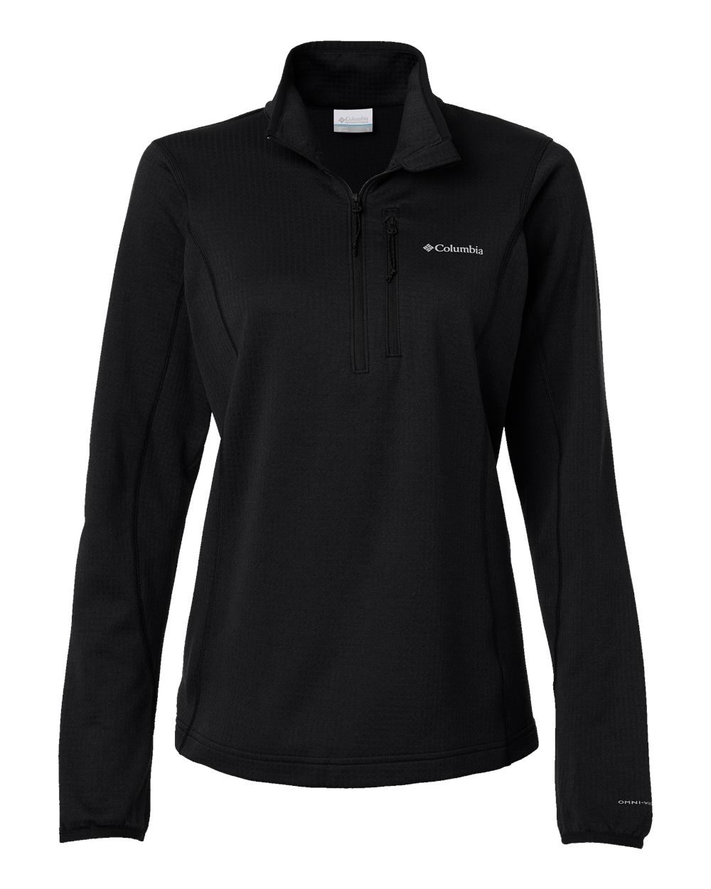 Women's Essential Hike Grid Fleece Half-Zip Pullover - Black