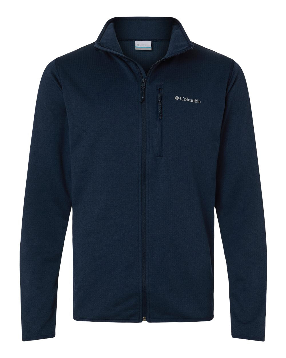 Men's Essential Hike Grid Fleece Full-Zip - Collegiate Navy