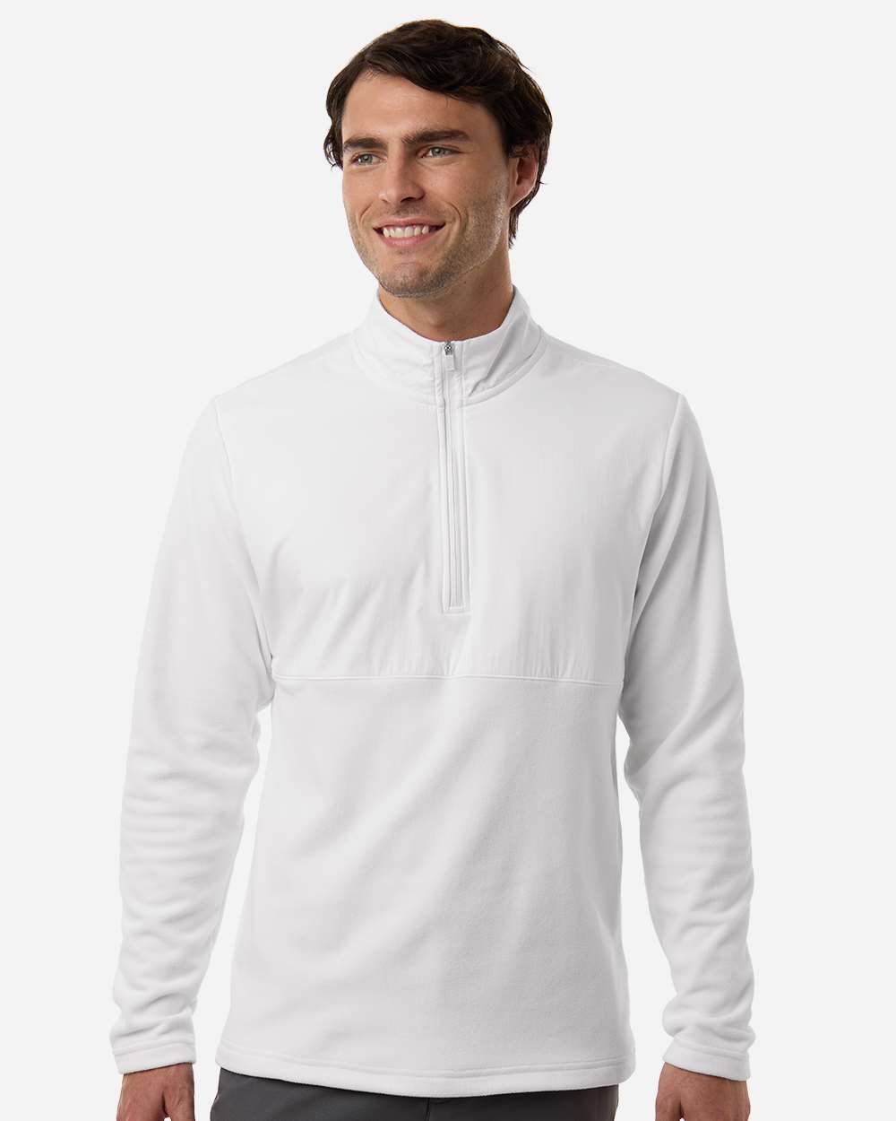 Men's Ultimate365 Cozy Quarter-Zip Pullover - White