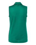 Women's Ottoman Sleeveless Polo - Pure Teal