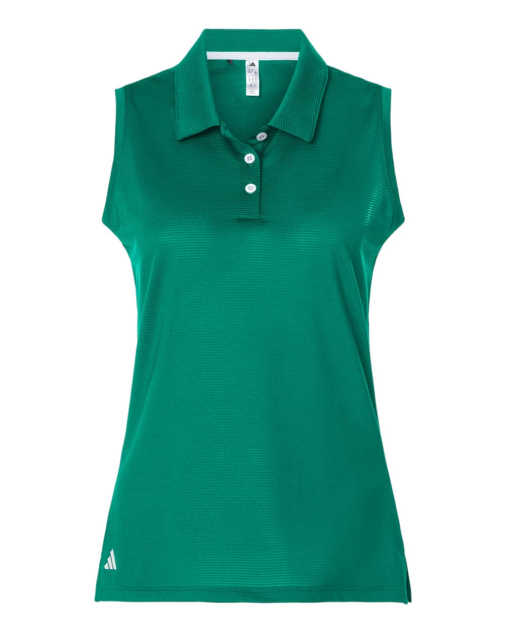Women's Ottoman Sleeveless Polo - Pure Teal