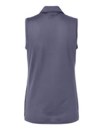 Women's Ottoman Sleeveless Polo - Preloved Violet