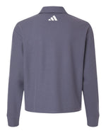 Women's Beyond Long Sleeve Loose Polo - Preloved Violet