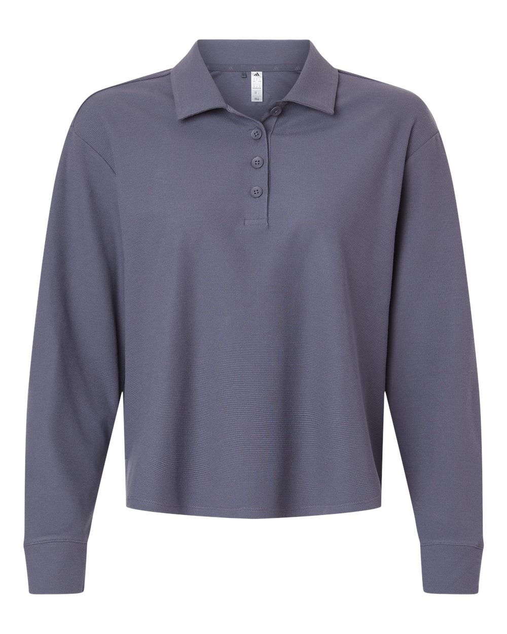 Women's Beyond Long Sleeve Loose Polo - Preloved Violet