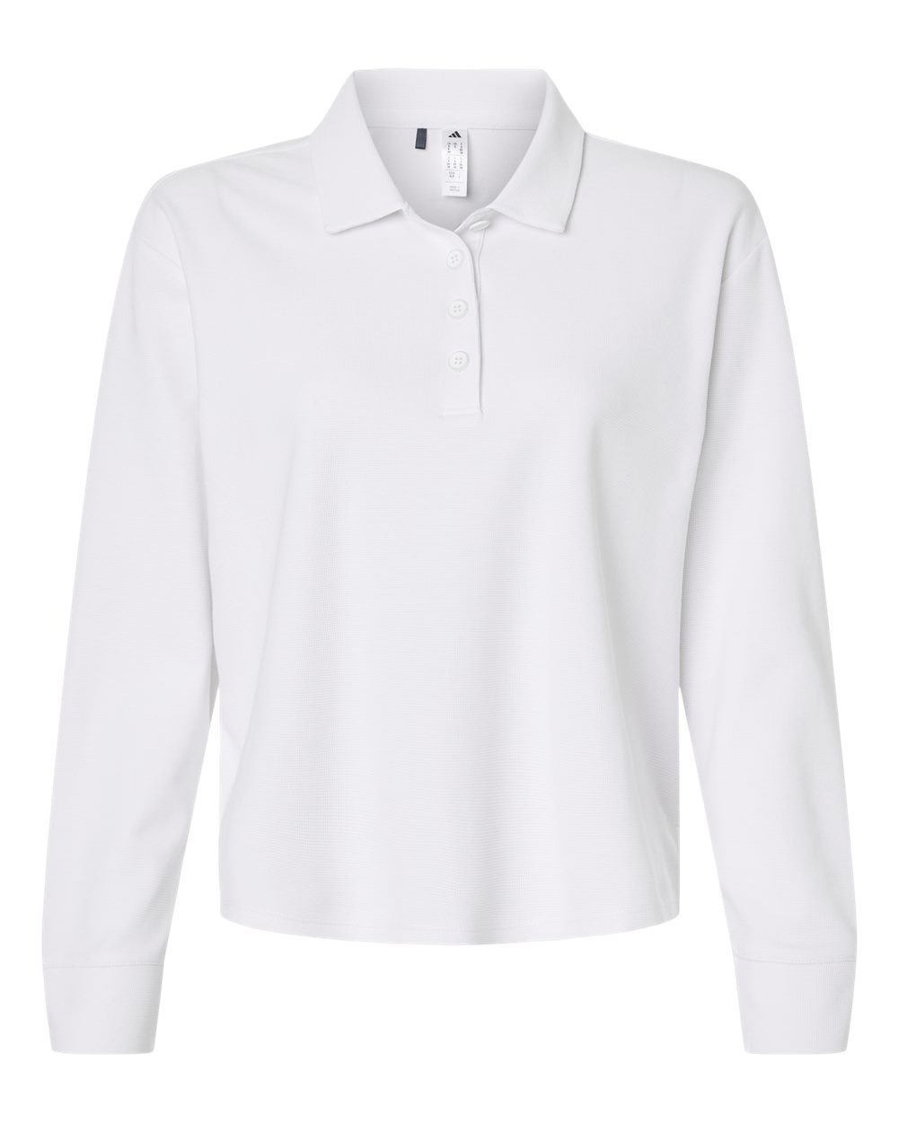 Women's Beyond Long Sleeve Loose Polo - White