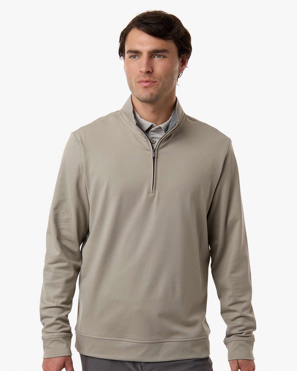 Men's Ultimate365 Classic Quarter-Zip Pullover - Putty Beige