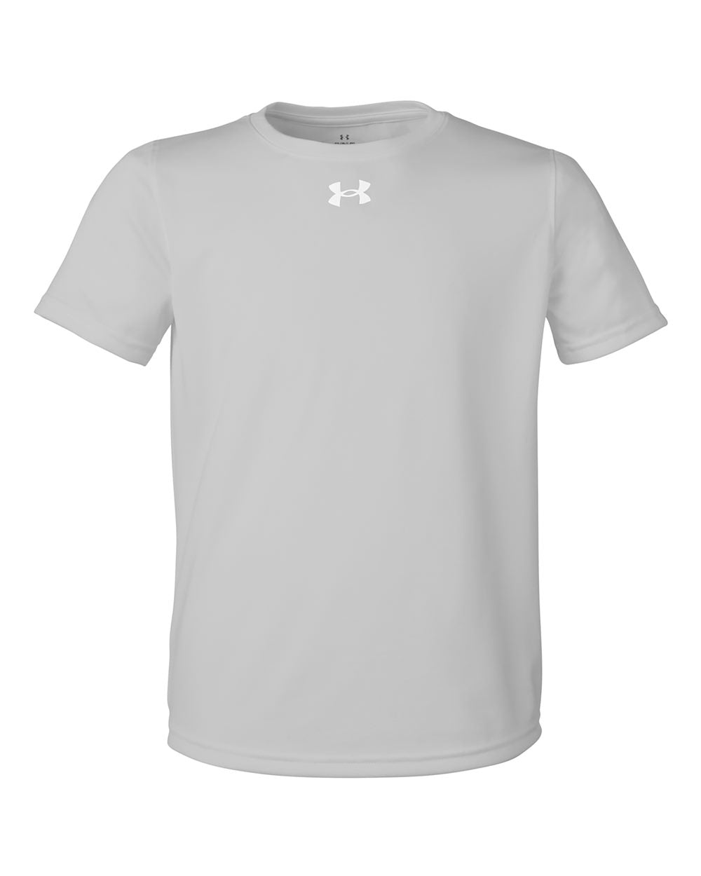 Youth Tech Team T-Shirt - Mod Grey Light Heather/ White