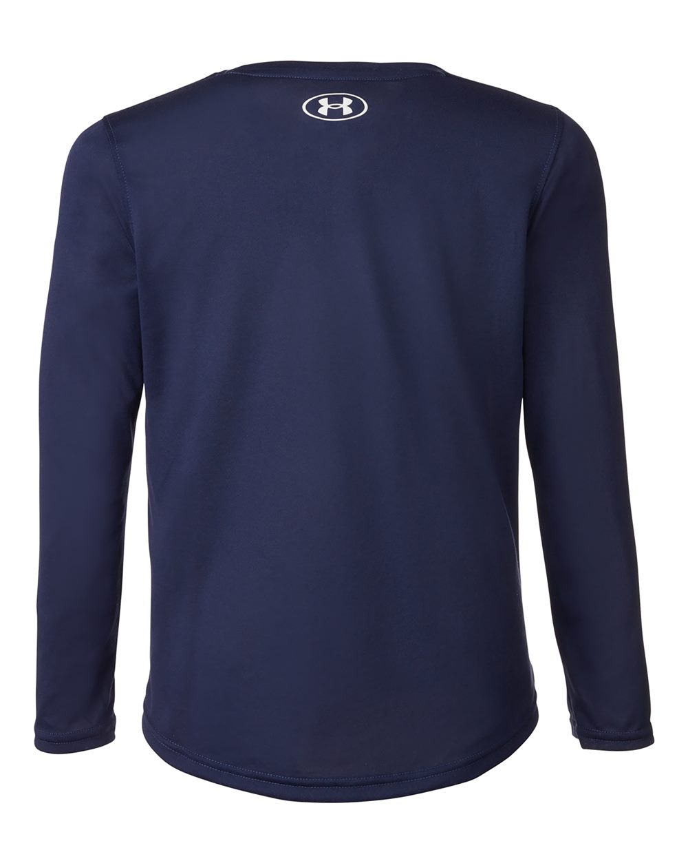 Youth Tech Team Long Sleeve T-Shirt - Midnight Navy/ White