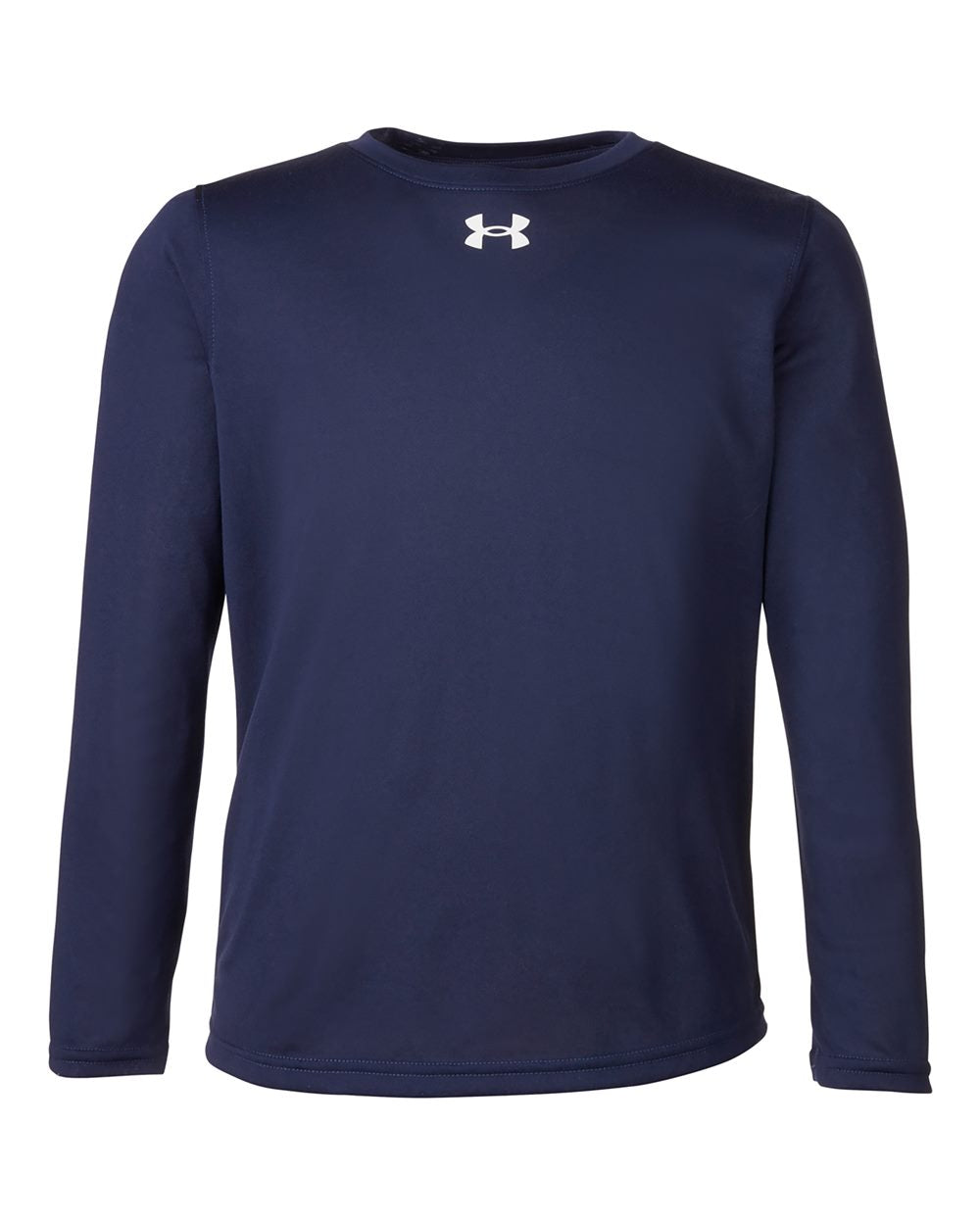 Youth Tech Team Long Sleeve T-Shirt - Midnight Navy/ White