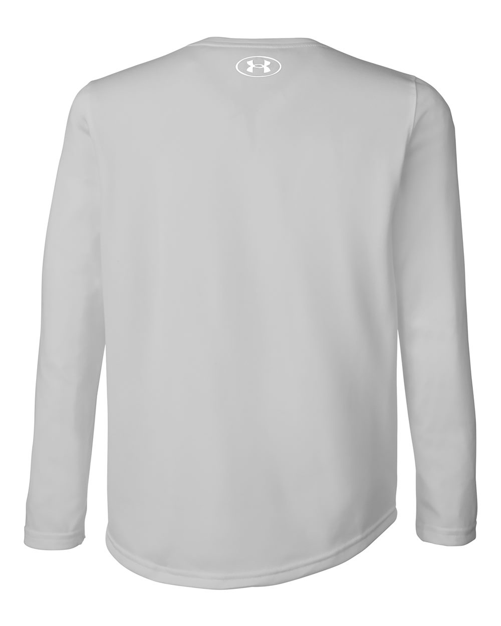 Youth Tech Team Long Sleeve T-Shirt - Mod Grey Light Heather/ White