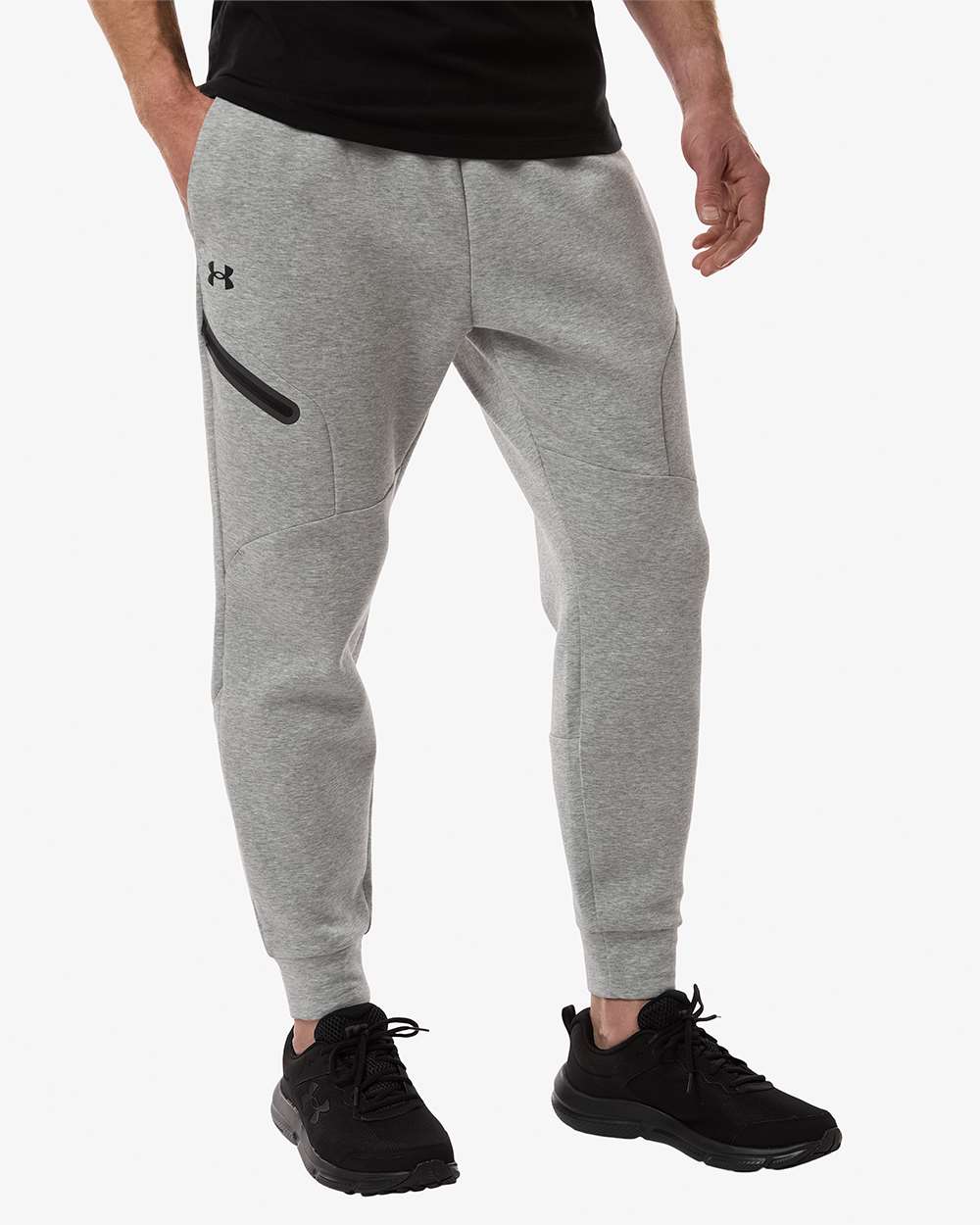 Men's Unstoppable Fleece Joggers - Mod Grey/ Black