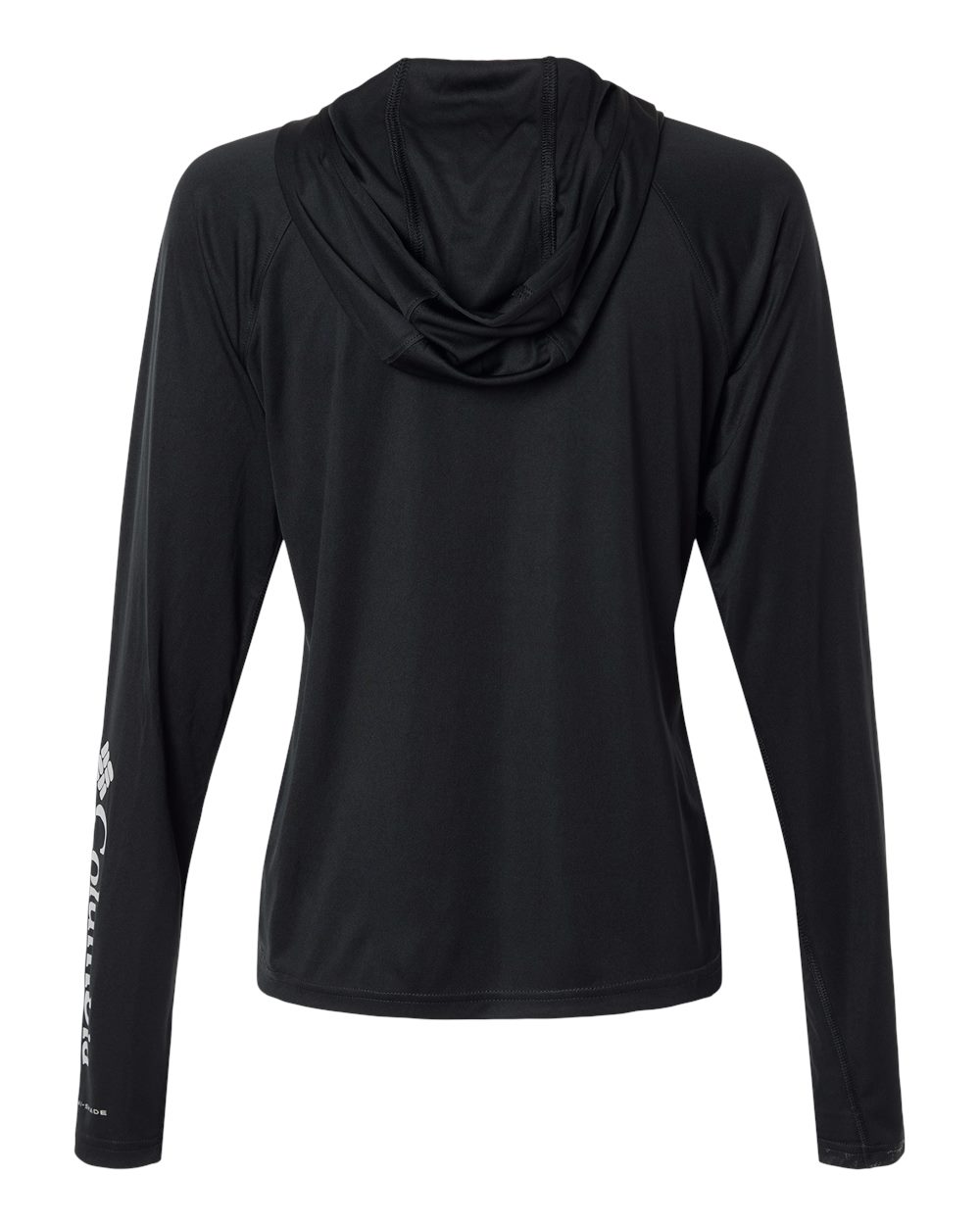 Women's PFG Tidal Tee Hooded Long Sleeve - Black/ Cool Grey