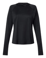 Women's PFG Tidal Tee Hooded Long Sleeve - Black/ Cool Grey