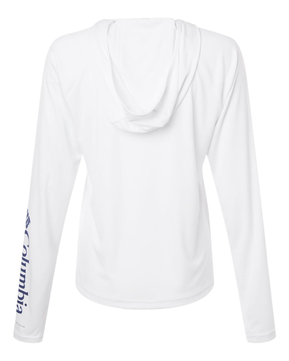 Women's PFG Tidal Tee Hooded Long Sleeve - White/ Nightshade