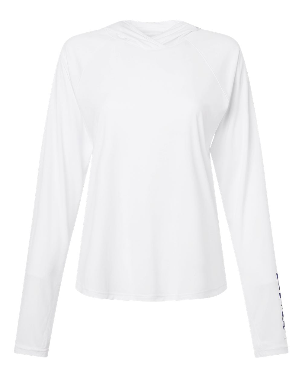 Women's PFG Tidal Tee Hooded Long Sleeve - White/ Nightshade