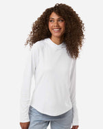 Women's PFG Tidal Tee Hooded Long Sleeve - White/ Nightshade