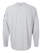 Men's PFG Terminal Tackle Long Sleeve T-Shirt - Cool Grey/ Vivid Blue