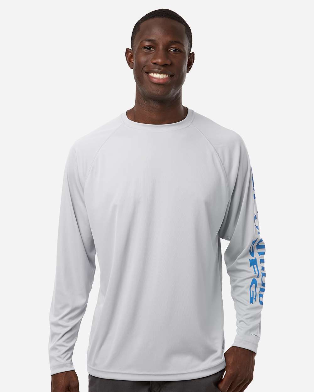 Men's PFG Terminal Tackle Long Sleeve T-Shirt - Cool Grey/ Vivid Blue