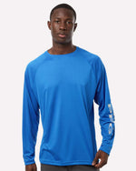 Men's PFG Terminal Tackle Long Sleeve T-Shirt - Vivid Blue/ Cool Grey
