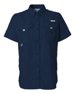 Women's PFG Bahama Short Sleeve Shirt - Collegiate Navy